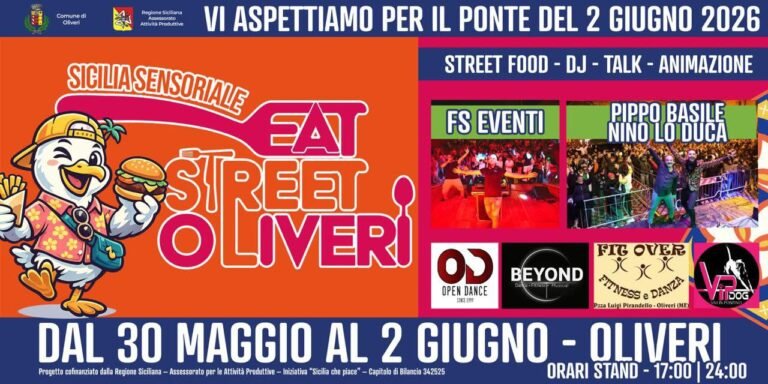Oliveri, “ponte” del 2 giugno dedicato al gusto