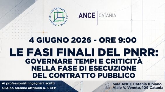 Ance Catania e ingegneri etnei accendono i riflettori sulle battute finali del Pnrr