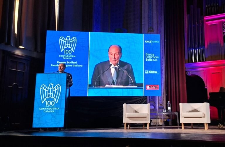 Imprese, Schifani al centenario di Confindustria Catania: «Sicilia non più periferia da assistere, ma piattaforma strategica del Mediterraneo» 