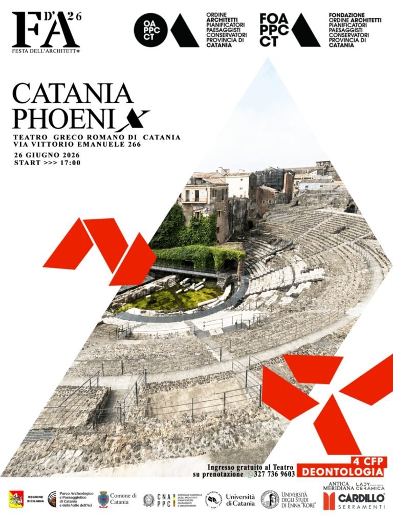 Catania, il 26 giugno la “Festa dell’architetto” al Teatro greco-romano