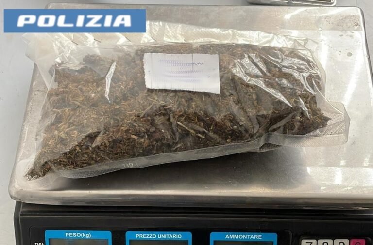 Catania, vede i poliziotti e lancia il sacchetto con la droga in strada: 20enne arrestato