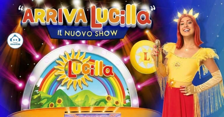 “Arriva Lucilla”, il nuovo attesissimo show dell’artista più amata dai più piccoli, è pronto a conquistare famiglie e bambini con un live completamente rinnovato, a metà strada tra concerto e musical