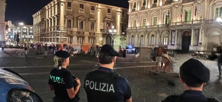 Catania, movida sicura: attività e dati dei controlli interforze nel fine settimana