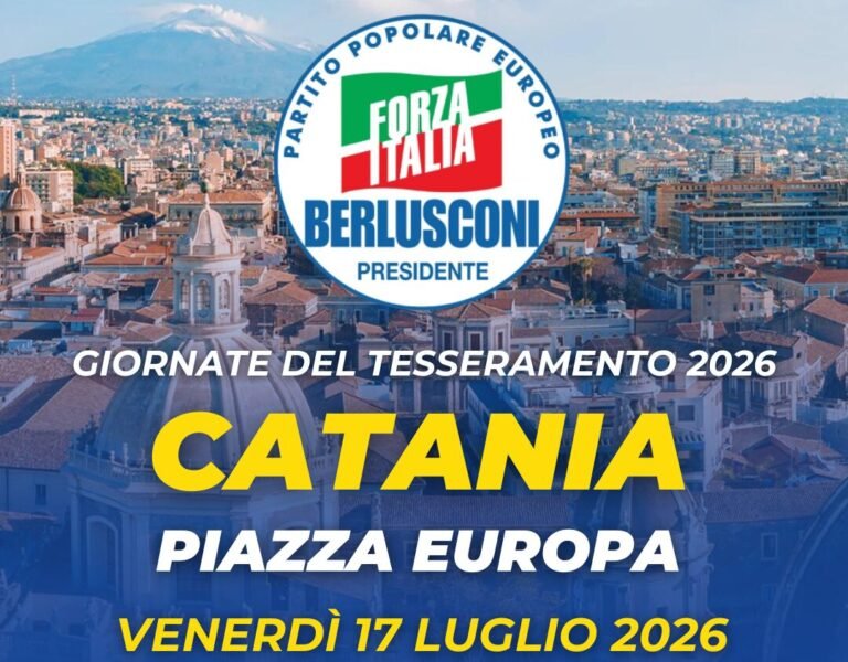 Catania, al via la campagna di tesseramento per Forza Italia