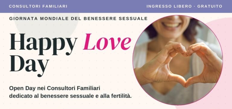 Catania, l’Asp promuove “Happy love day”: il 4 settembre nei Consultori familiari attenzione su benessere sessuale e fertilità