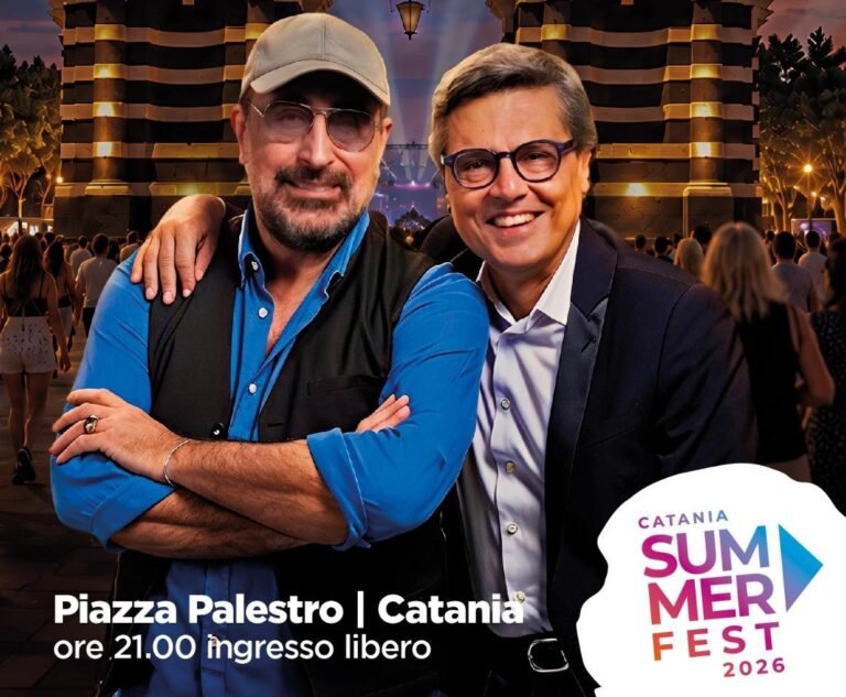 “Catania Summer Fest”, venerdì in piazza Palestro Salvo La Rosa e Giuseppe Castiglia rivivranno 30 anni di amicizia e spettacolo insieme 