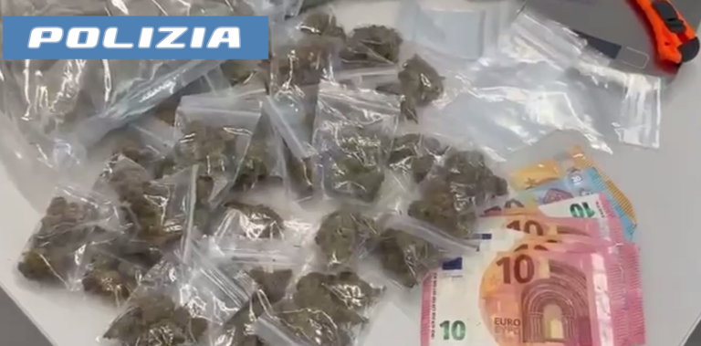 Catania, pusher arrestato dalla Polizia: in casa aveva allestito deposito con oltre 1,3 chilogrammi di stupefacente