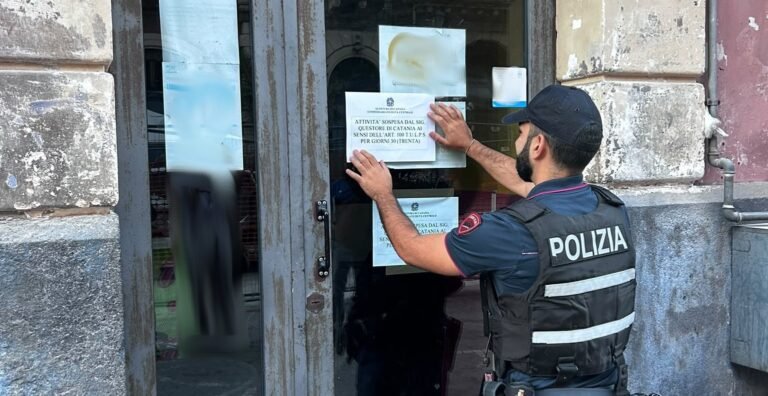 Catania, Polizia denuncia il proprietario di un locale che somministrava bevande alcoliche a minorenni
