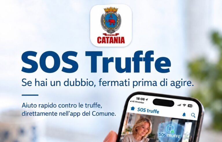 Catania, un’app del Comune per riconoscere e prevenire i raggiri